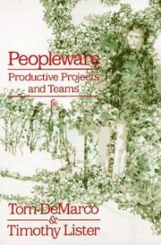 Cover of Peopleware by Tom DeMarco & Timothy Lister
